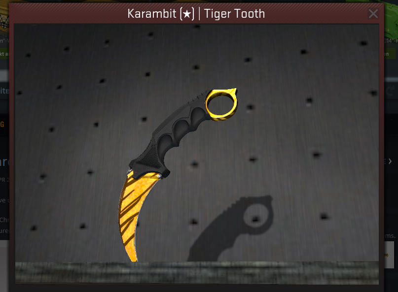 Karambit Tiger Tooth - Topic - d2jsp