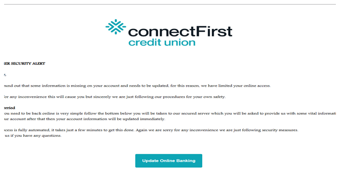 ConnectFirst Credit Union (CA) ❤️ HTML Letter. ❤️ Good design.❤️ Freshly Developed.