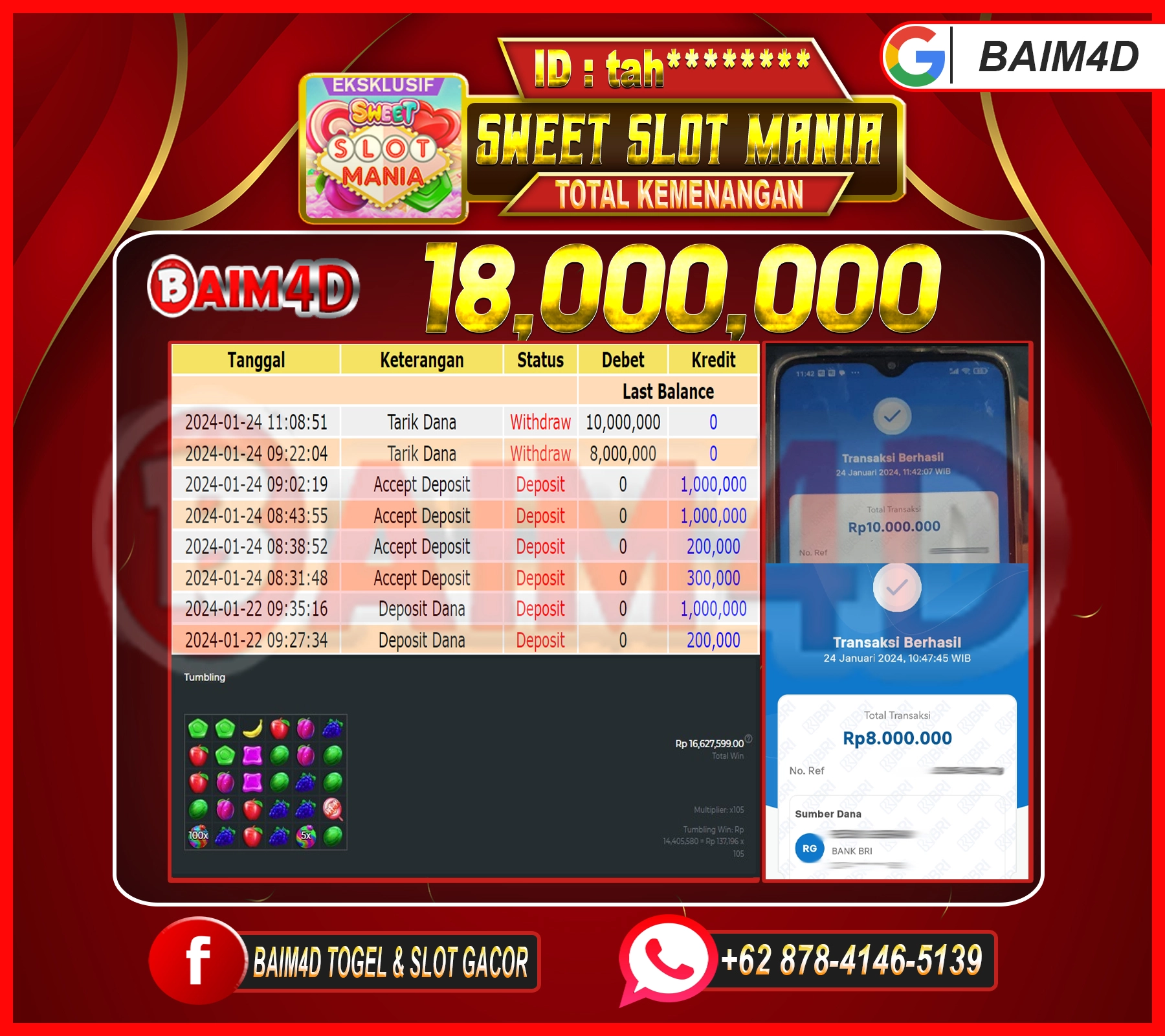 Dapatkan Pembayaran Kemenangan Cepat dan Tuntas di BAIM4D!