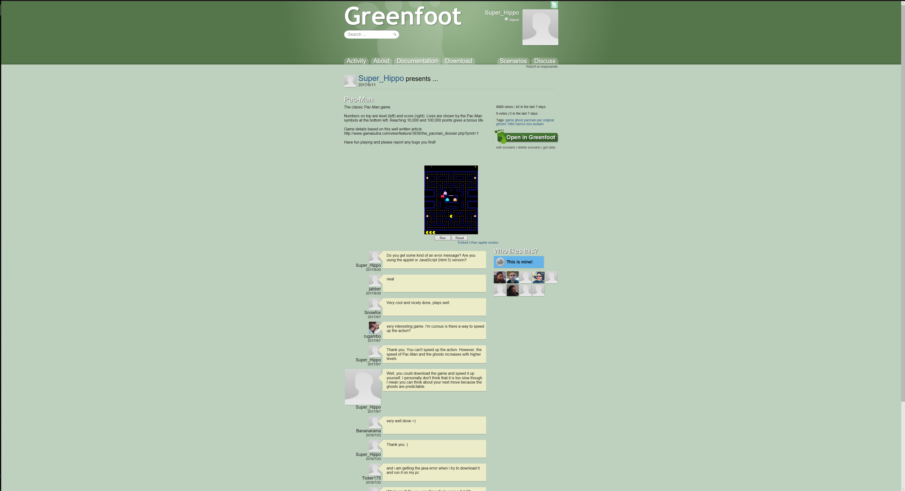 greenfoot score counter