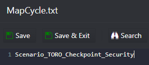 MapCycle.txt example with mod map