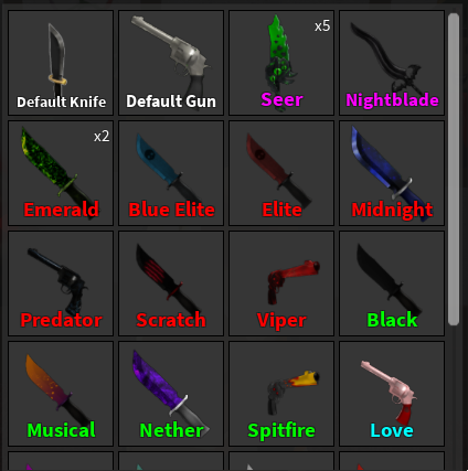 Mm2 Items And Account