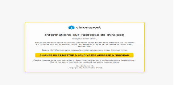 Chronopost Nouveau Design ⚡ Letter High Quality Send Inbox HTML 2025 ⚡
