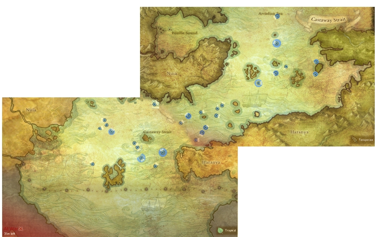 archeage map coordinates