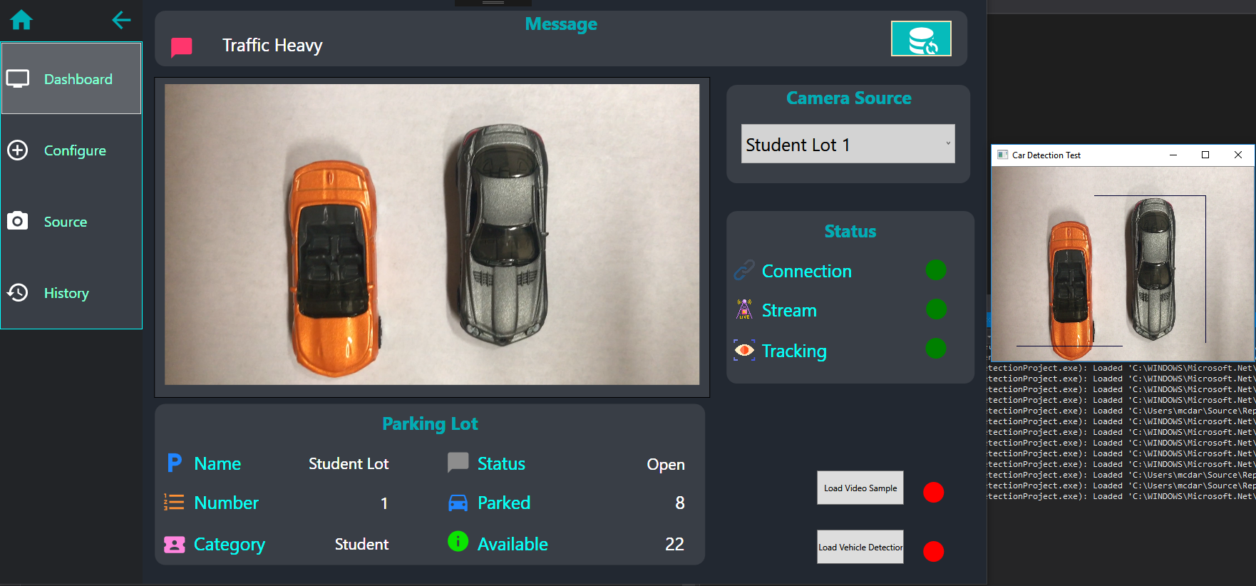 Image of Dashboard Page