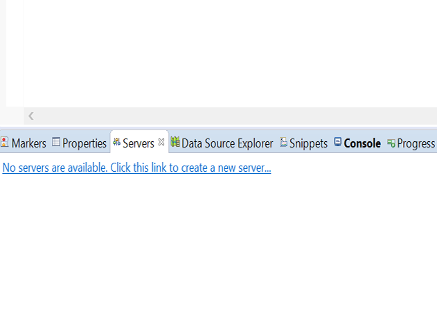 image shows creating a new server in eclipse