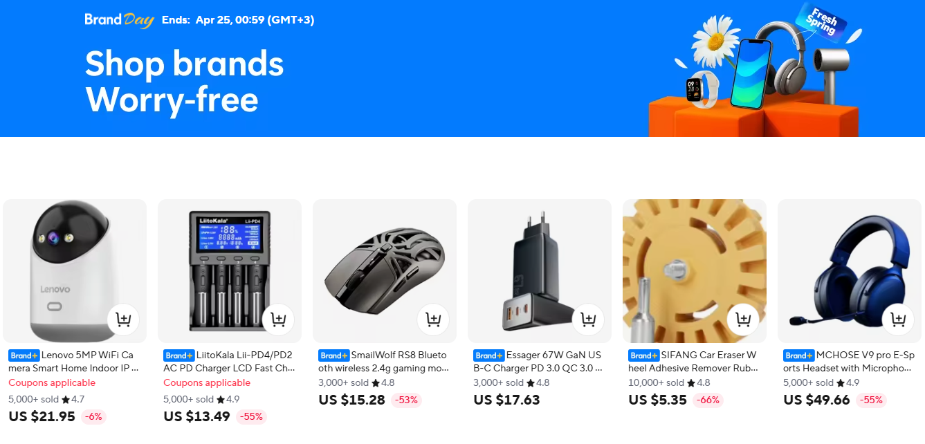  Знову закріплюються промокоди BrandDay