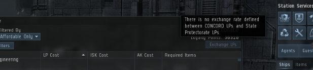 eve lp store item not available
