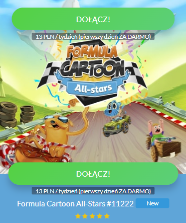 [1-click] PL | Formula Cartoon Game (Play) 