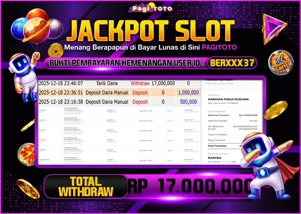 HAPPY JACKPOT MEMBER PAGITOTO SLOT LUCKY NEKO Rp  17.000.000-, - LUNAS