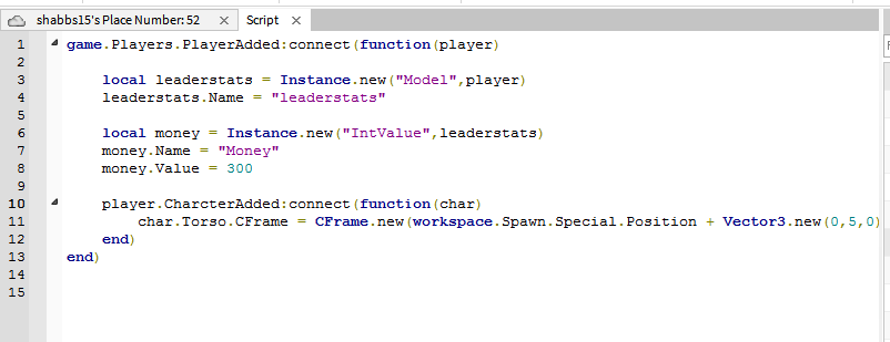The Output Says Charcteradded Is Not A Valid Member Of Player Roblox - how to make a leaderstats roblox studio youtube