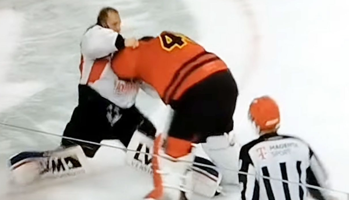 В Германии бывшие игроки КХЛ устроили побоище между вратарями