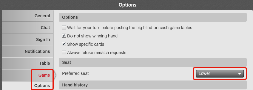 Play Winamax with seat positions and Actions history Overlays