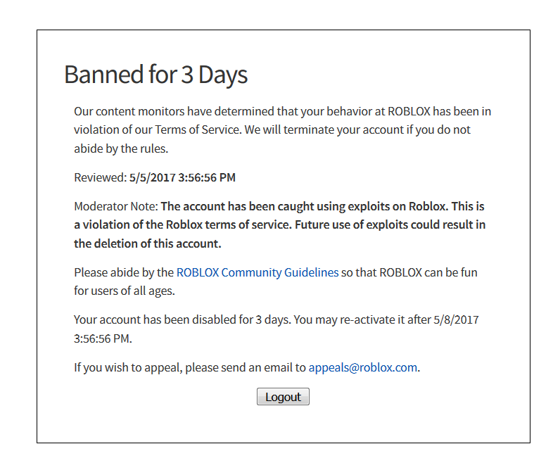 Roblox Banning A Lot Of Accounts
