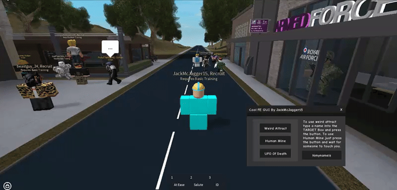 Release Fe Human Mine Weird Attract And Ufo Of Death - roblox fling script r15