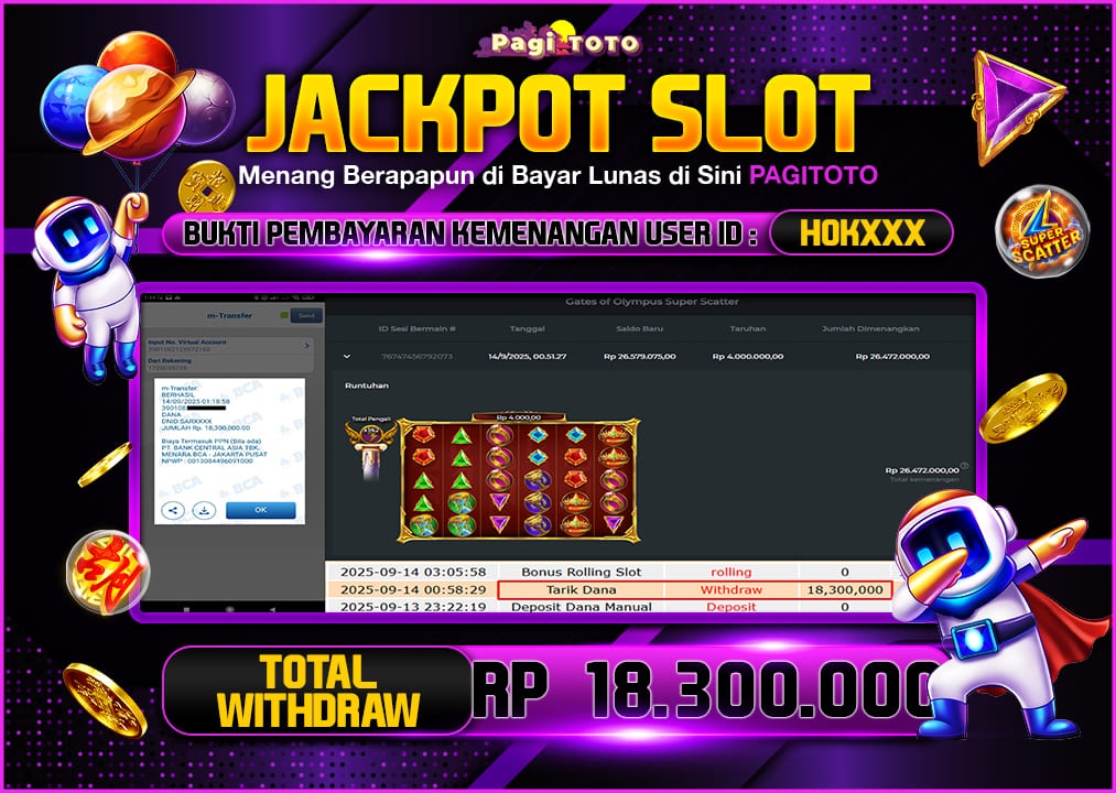 HAPPY JACKPOT MEMBER PAGITOTO Gates of Olympus Super Scatter Rp.18.300.000,- LUNAS