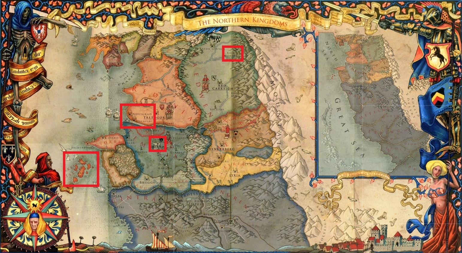 Map Of The Northern Realms From The Witcher Franchise - vrogue.co