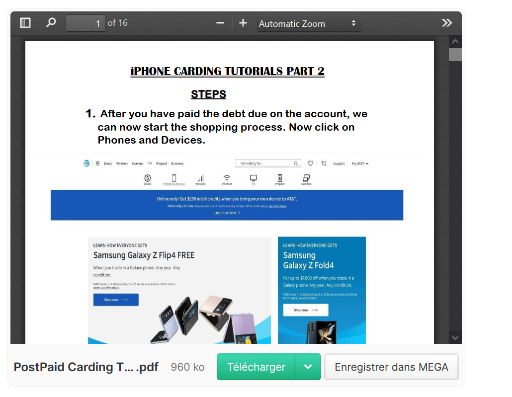 PostPaid Carding TUT PT -1 📌Fresh-Method☑️-High-Quality-PDF-☑️Latest-