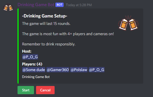 Whoozy: A Discord Drinking Game Bot for your Server! - Whatsit