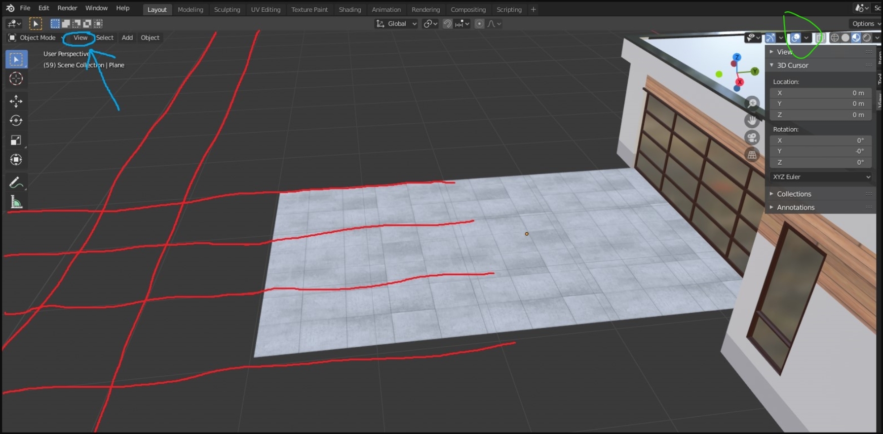 How to get rid of the grid highlighted with red? (more info in comments