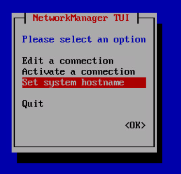 nmtui