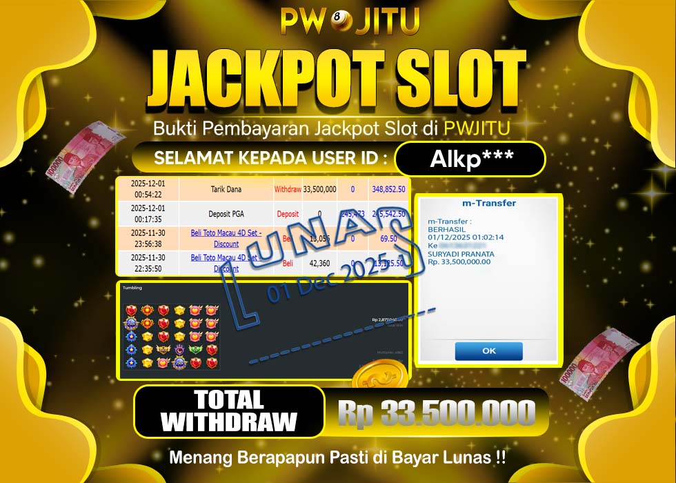 PWJITU JACKPOT SLOT STARLIGHT PRINCESS 1000 Rp.33.500.000,- LUNAS