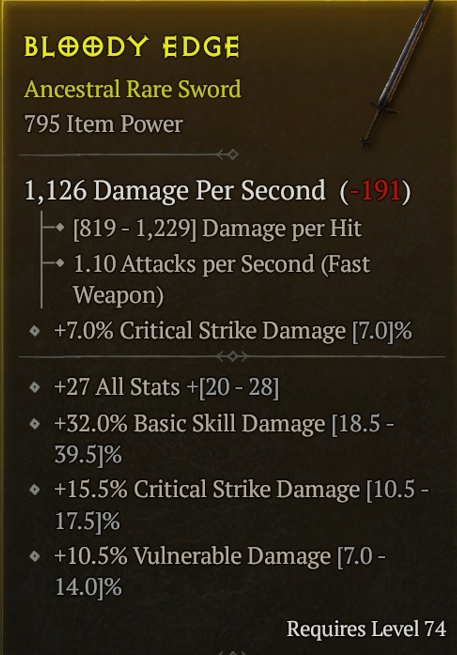 Nice 1h Sword 795ip/ Crit/ Vuln/ All - Topic - d2jsp