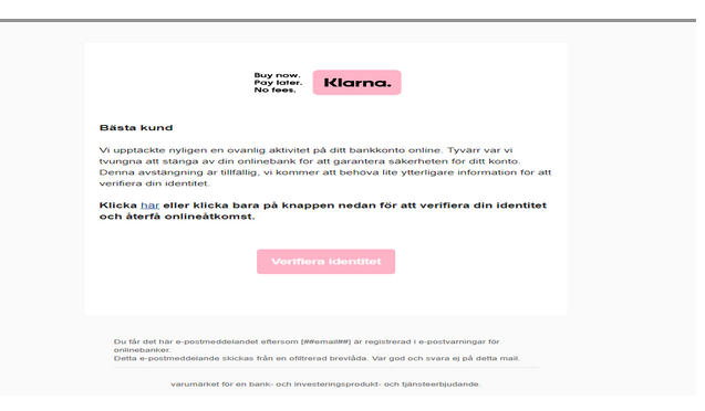 ✅ Klarna - Swedish ☑️ Letter High Quality Send Inbox HTML 2025 ✅