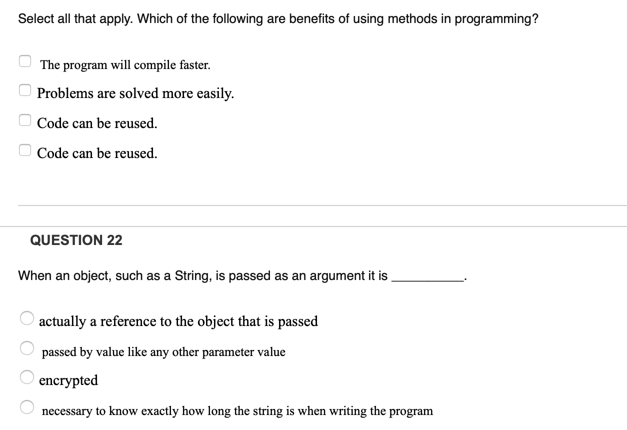 Solved Select All That Apply. Which Of The Following Are | Chegg.com