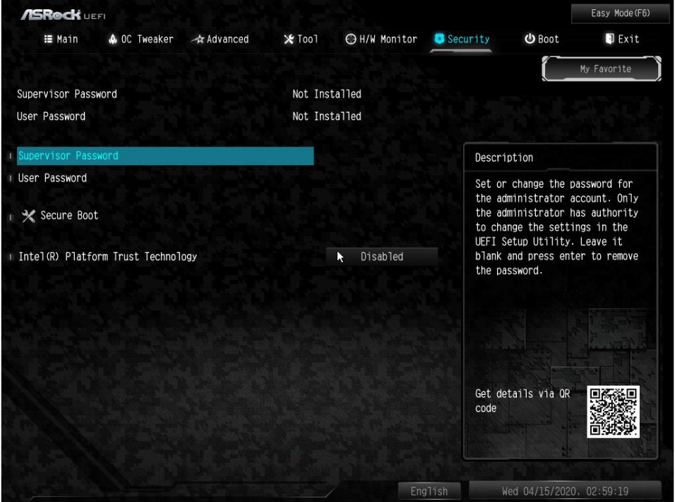 Where to enable PTT in ASRock B460M Steel Legend? - CPUs, Motherboards