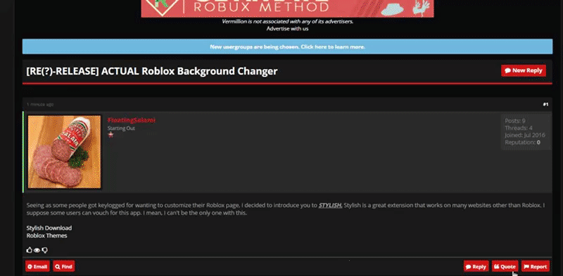 Re Release Actual Roblox Background Changer - 