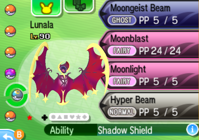 Sun/Moon - Shiny 7th gen Legends and Ultra Beast