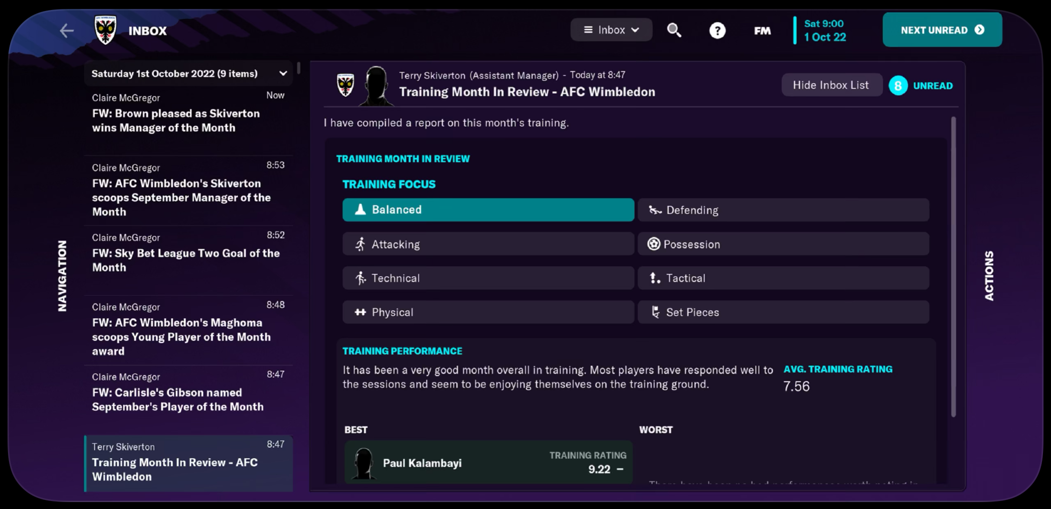 Football Manager 2022 Touch on Switch — price history, screenshots