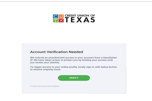 Credit Union Of Texas - Letter Inbox To All ❤️ HTML Letter. ❤️ Good design.❤️ Freshly Developed.