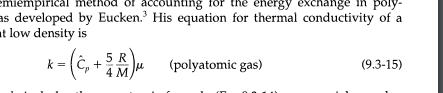 Solved 9A 9. Thermal conductivity of gaseous chlorine. Use | Chegg.com