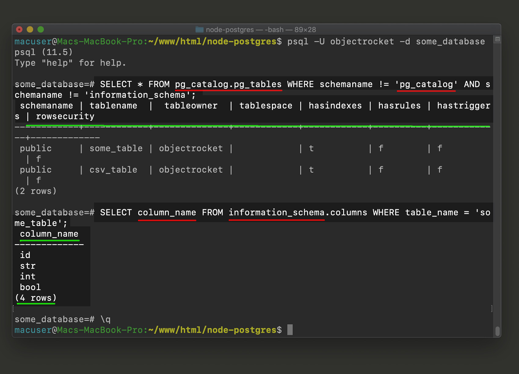 Postgresql Equivalent Of Describe Table Awesome Home