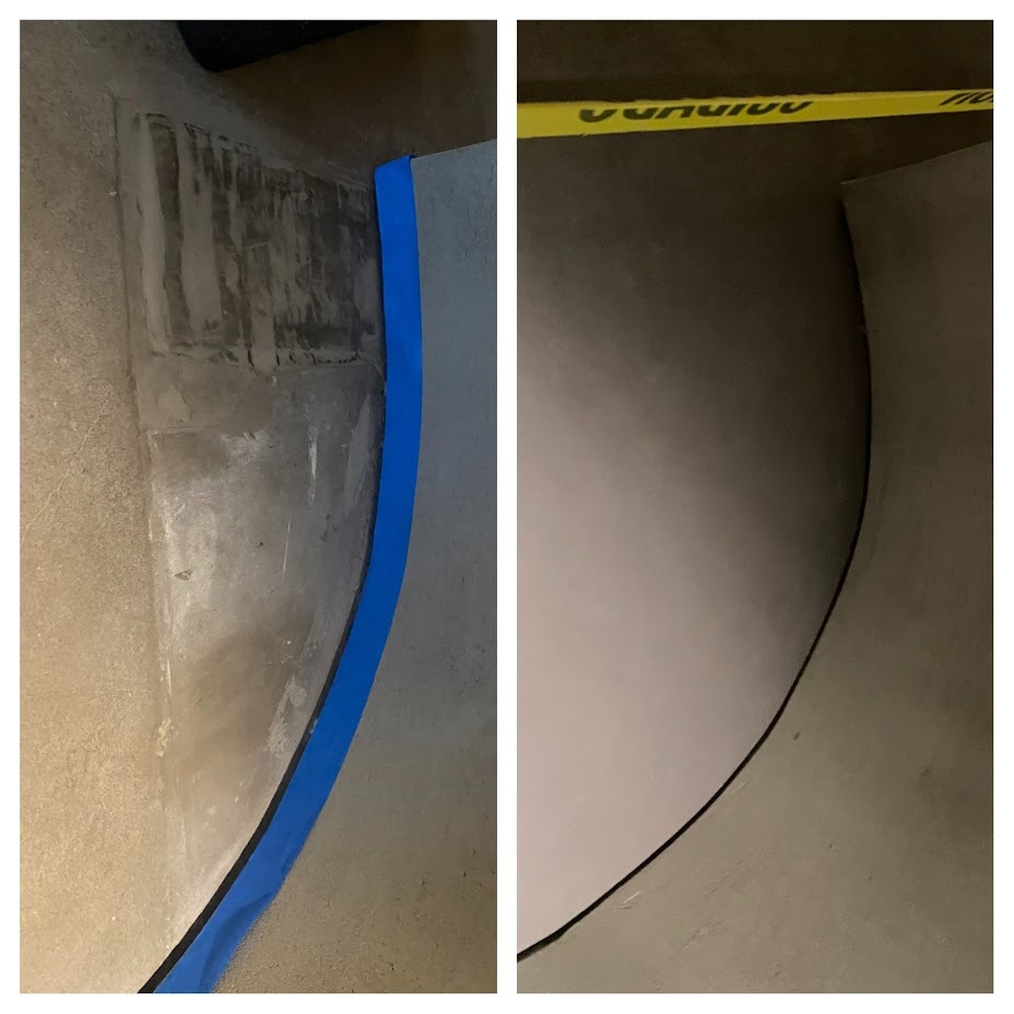 After image of repaired defect