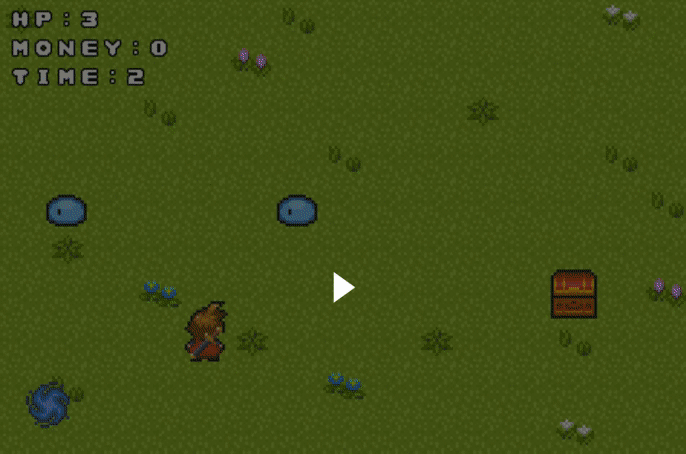 ゲーム画面暴れ出すスライム