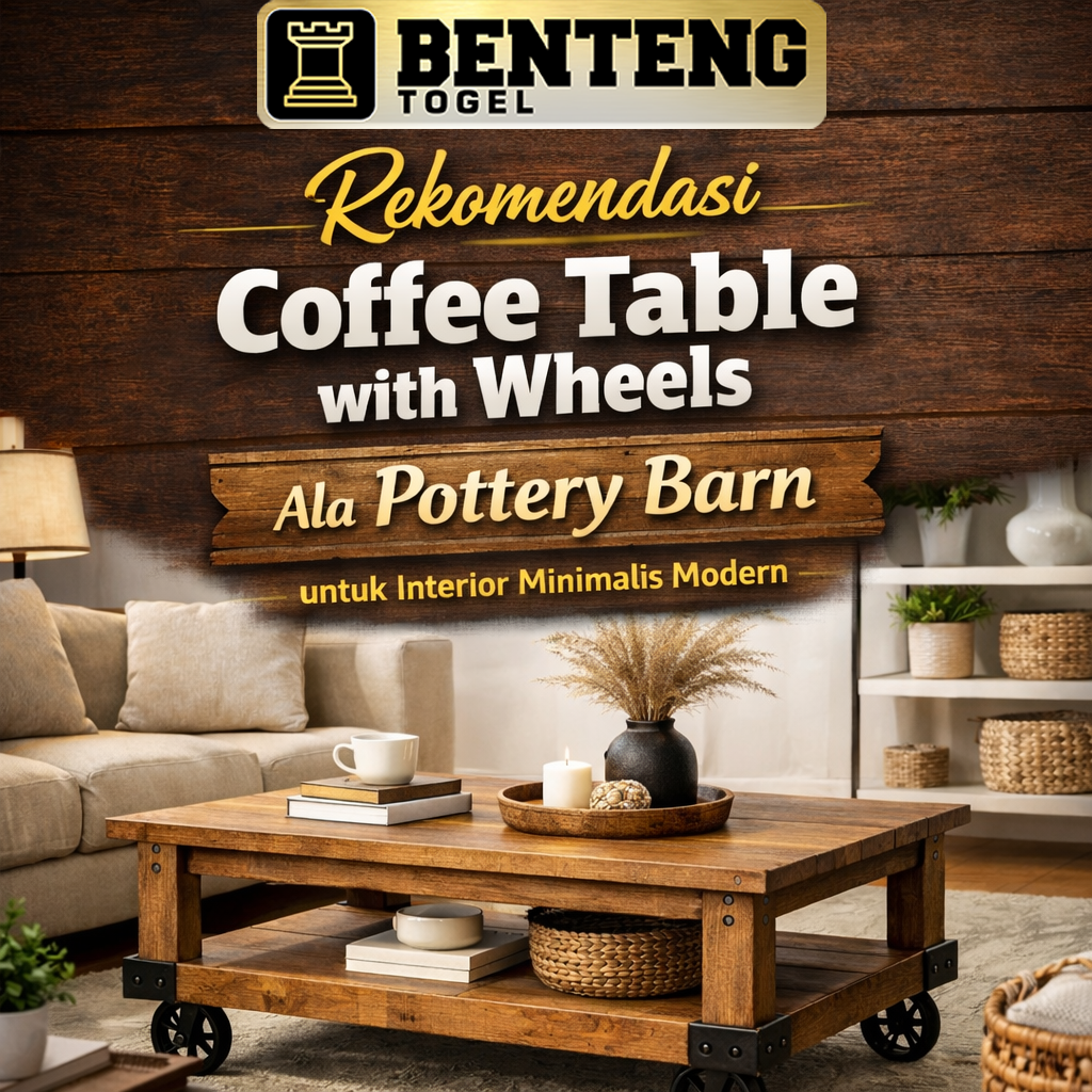 BENTENGTOGEL: Rekomendasi Coffee Table with Wheels Ala Pottery Barn untuk Interior Minimalis Modern