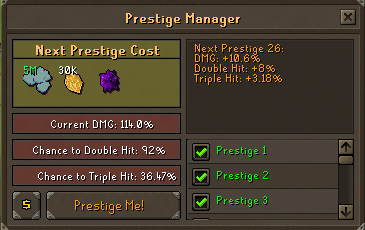 Prestige Max Perk Boosts Showcase