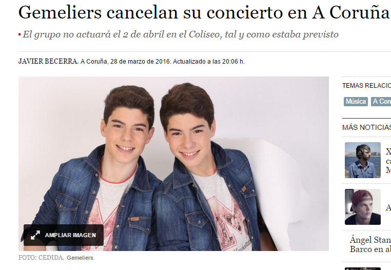 Plataforma foroparalela de fans de Gemeliers (oficial),Volumen I
