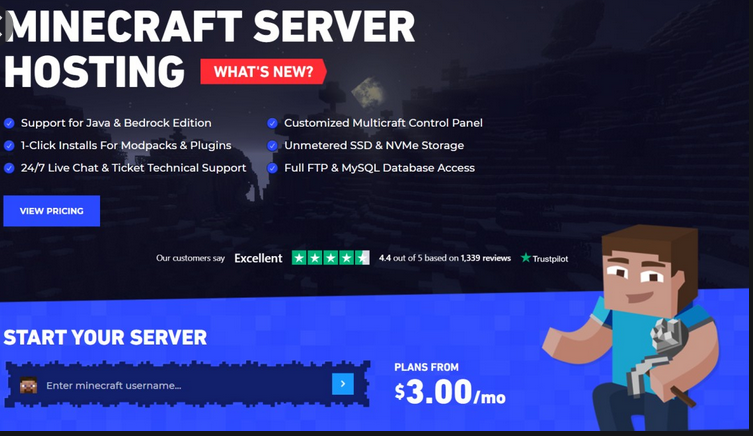 good minecraft server hosting for pc