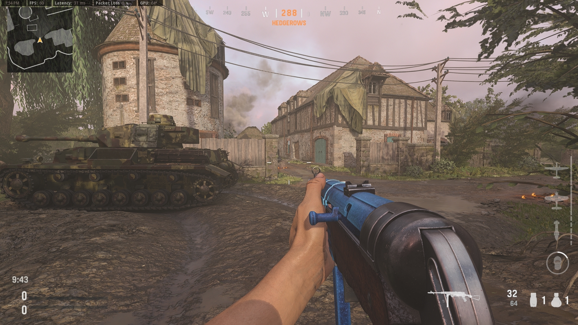 The Vanguard MP40 blueprint doesn't match its marketing model in-game