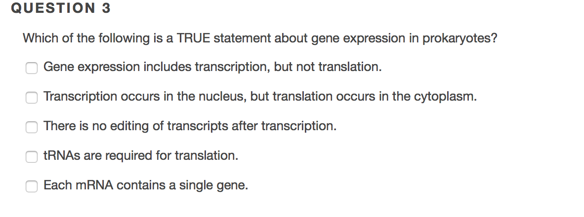 Solved QUESTION 3 Which of the following is a TRUE statement | Chegg.com