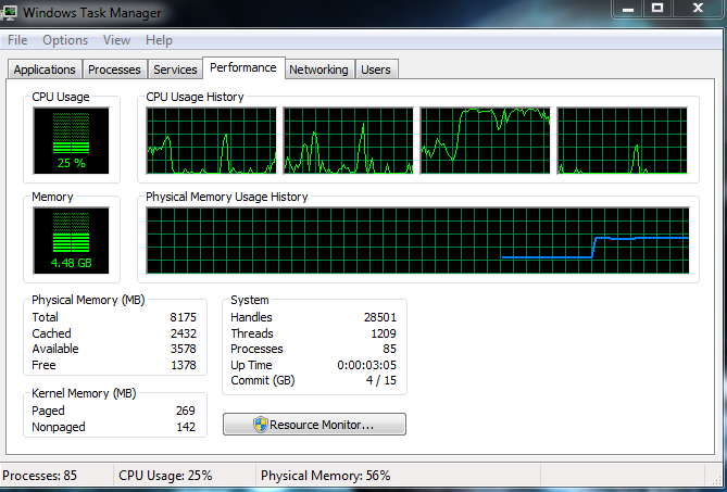 win7 task manager memory usage