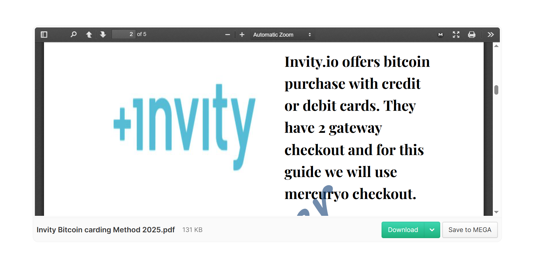 ✅ Invity Bitcoin carding Method ✅-High-Quality-PDF-✅Latest-