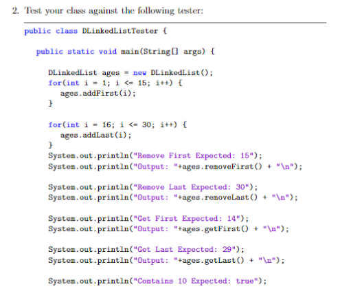 Solved Instructions 1 Design And Implement A Doubly Link Chegg Com