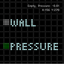 Pressure grid aligns with wall grid