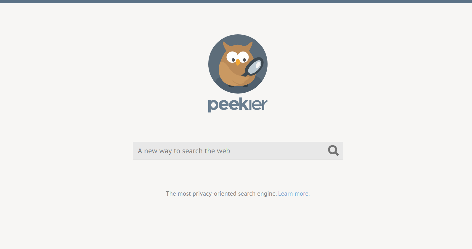 Peekier.com - Screenshot der Startseite