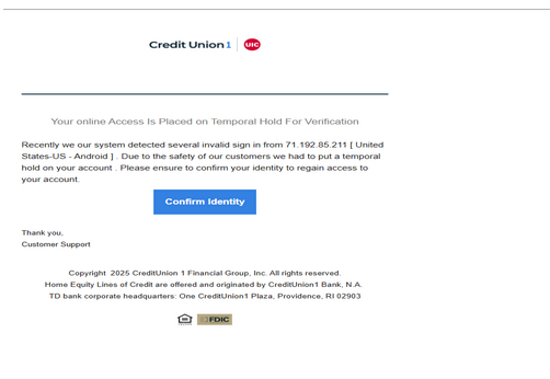 Credit Union 1 - Letter Inbox To All ❤️ HTML Letter. ❤️ Good design.❤️ Freshly Developed.